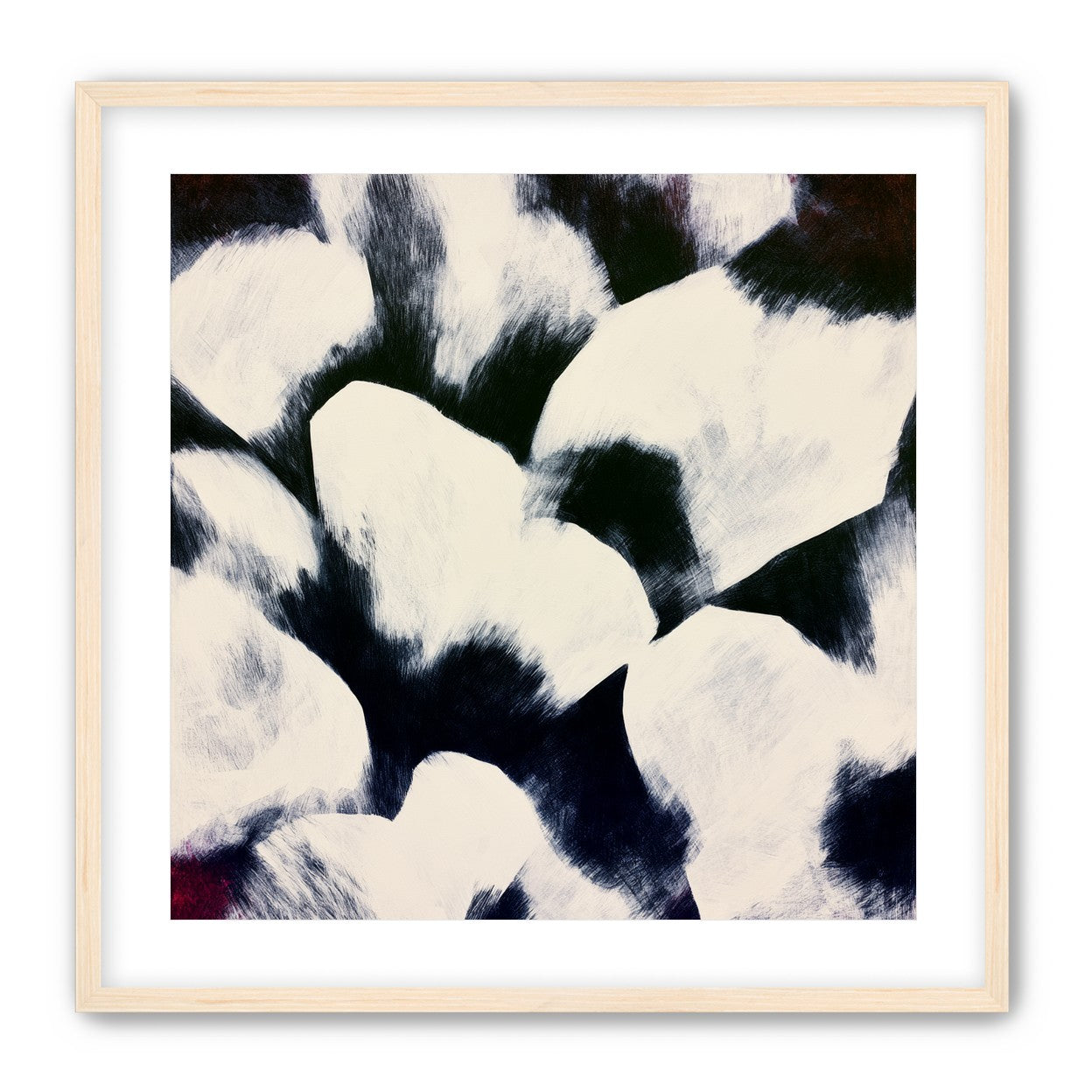 White blocks among dark ground