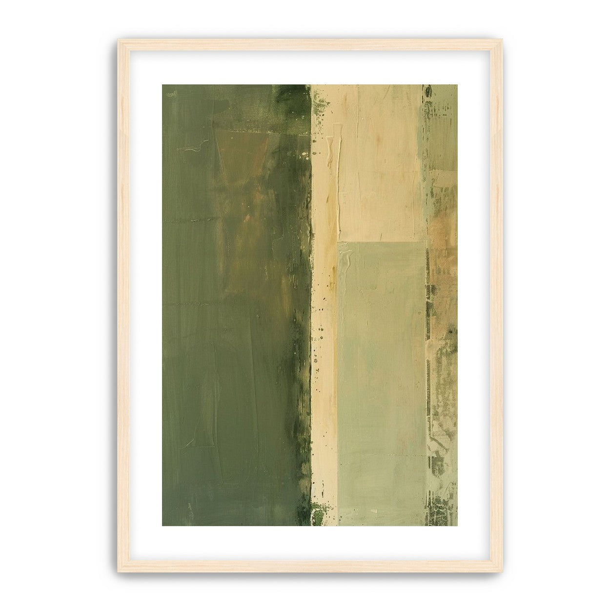 Pale seam in olive field