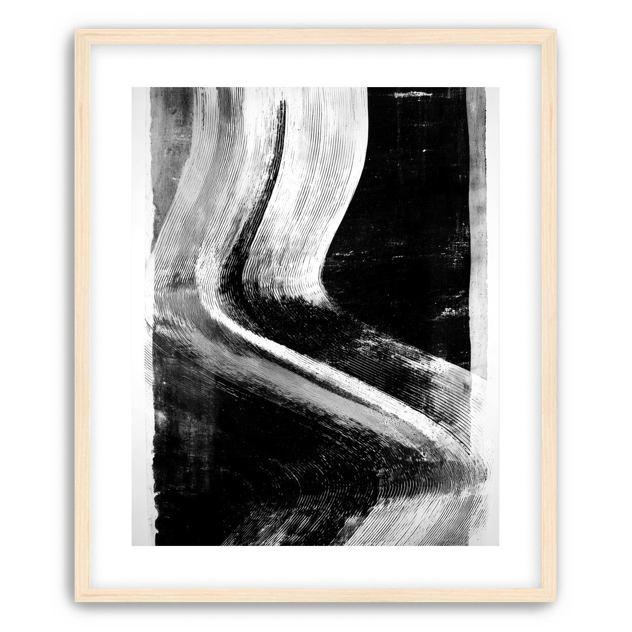 White sweep through black