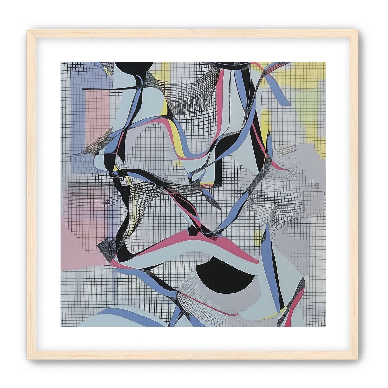 Ribbons snagged in the grid