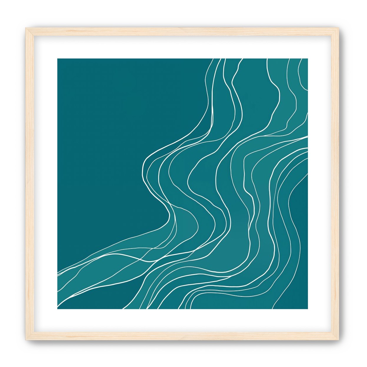 Ink Traced on Teal Surface