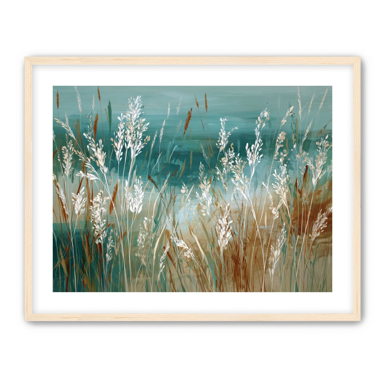 White Meadow Grasses Before Water |