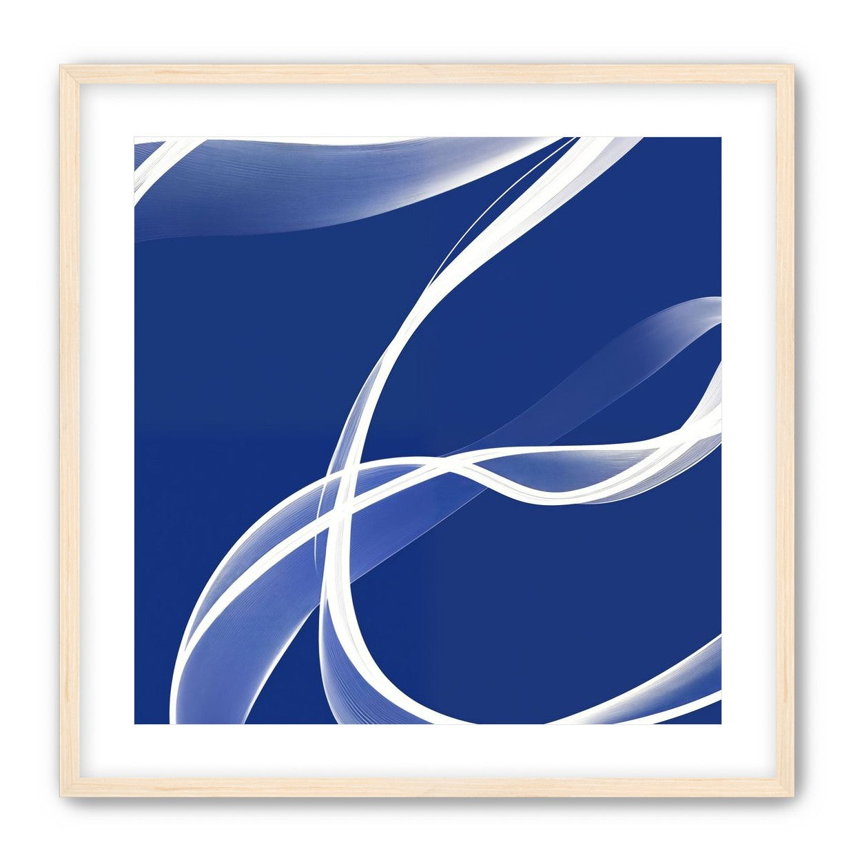 White Stroke on Blue 2