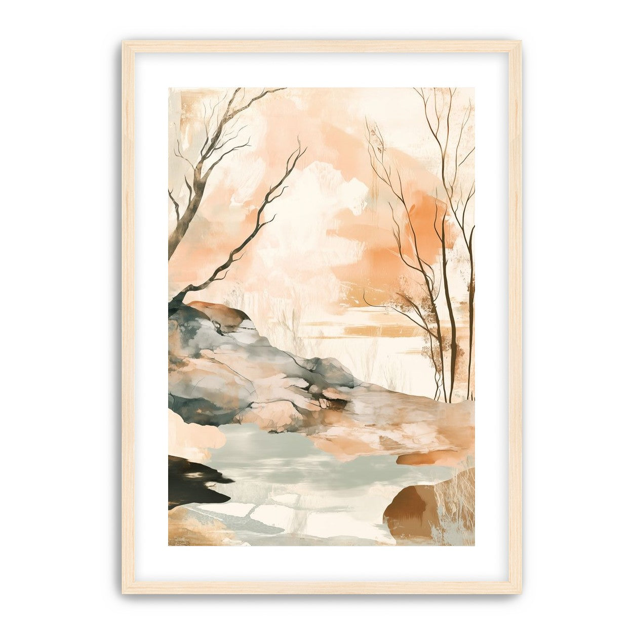 Ink Wash Over Stone Texture