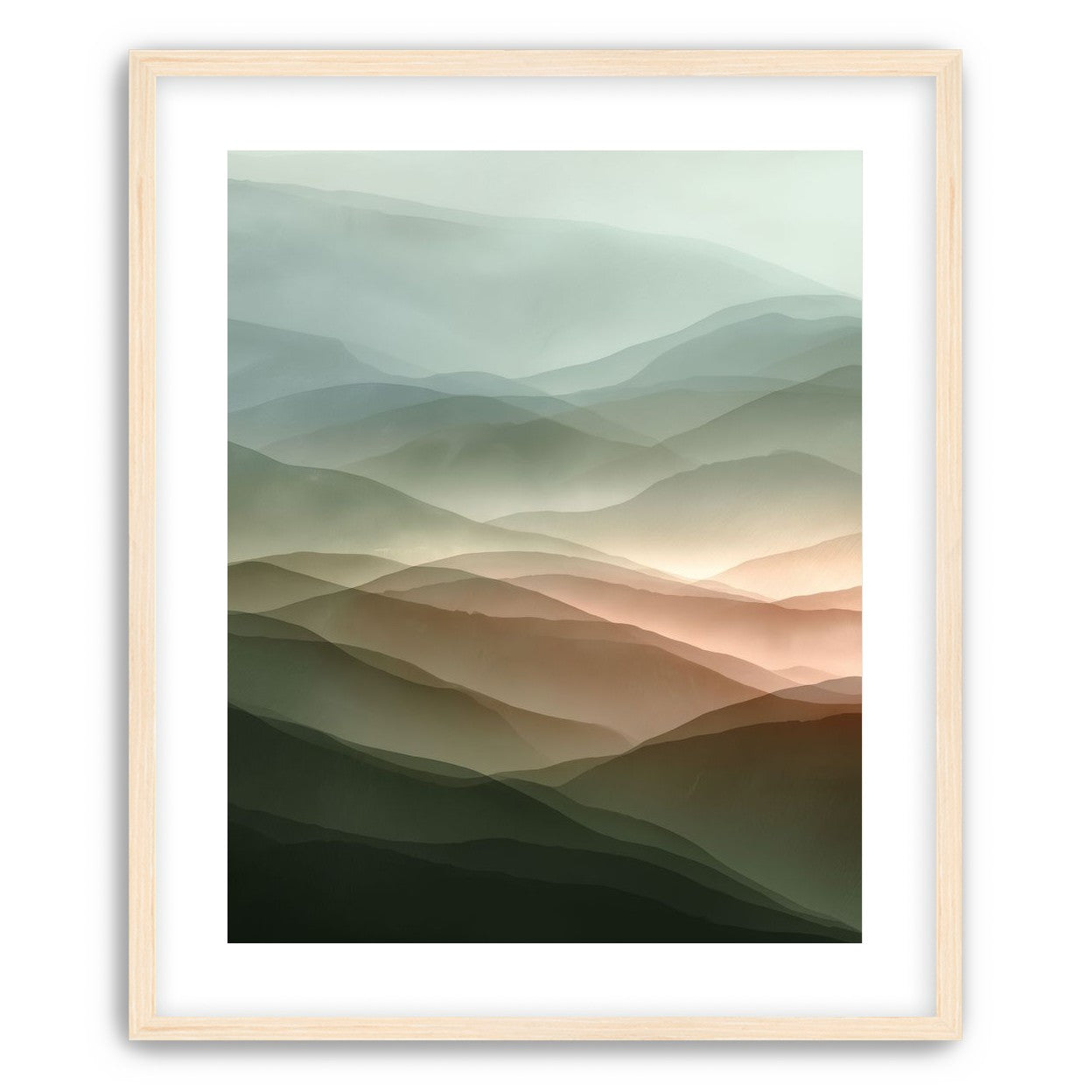 Mountains in Haze