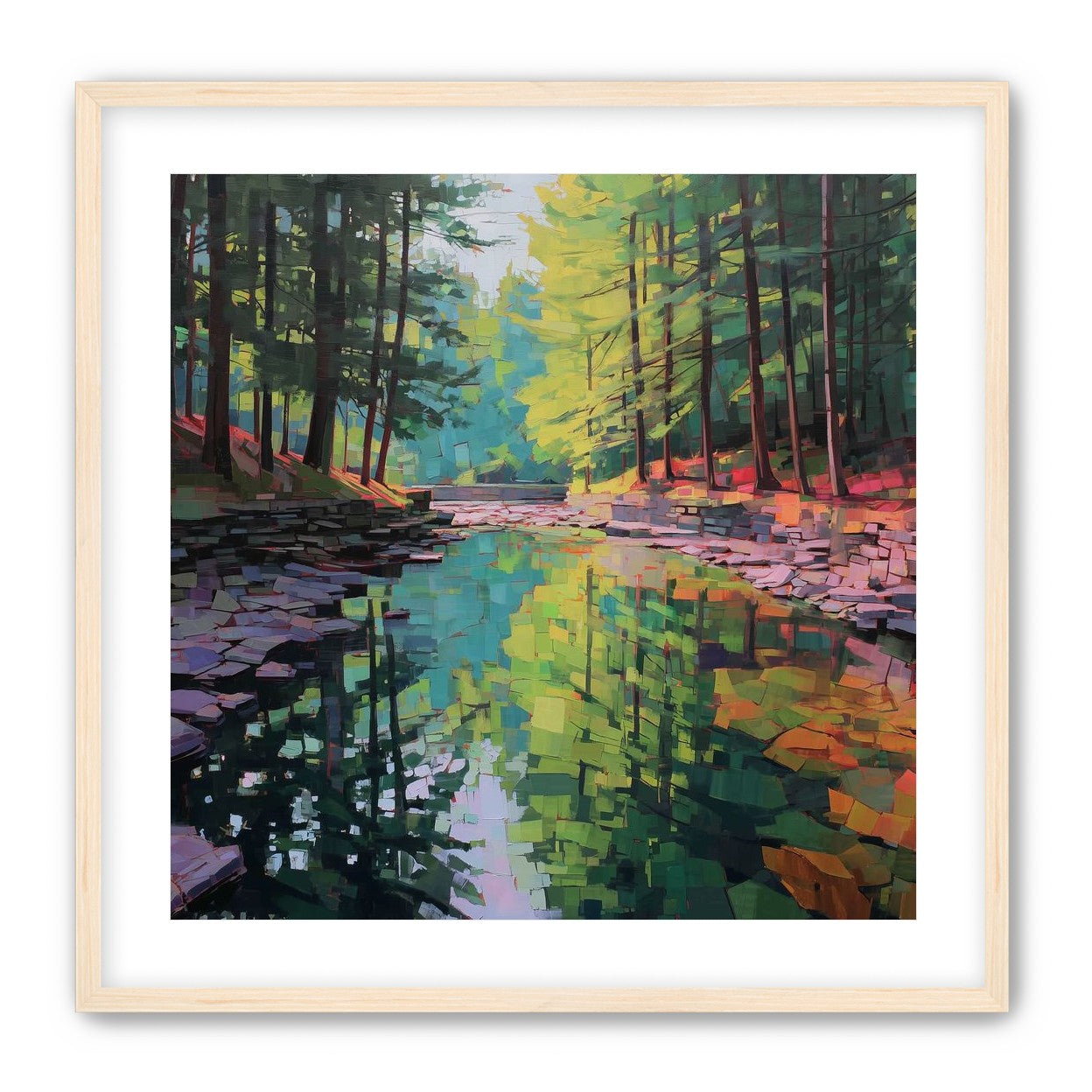Worn Stones Along a Quiet Creek