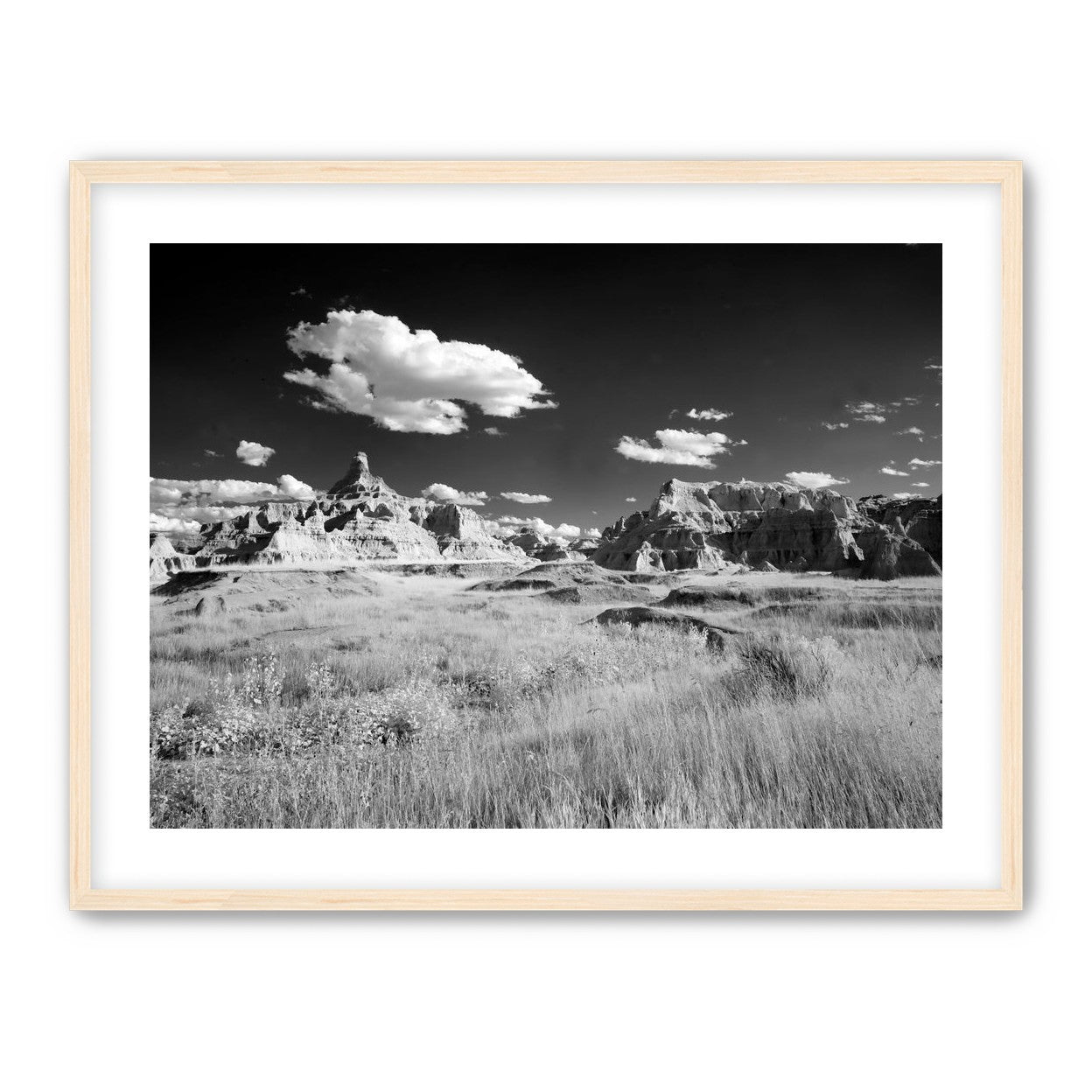 Badlands in Monochrome