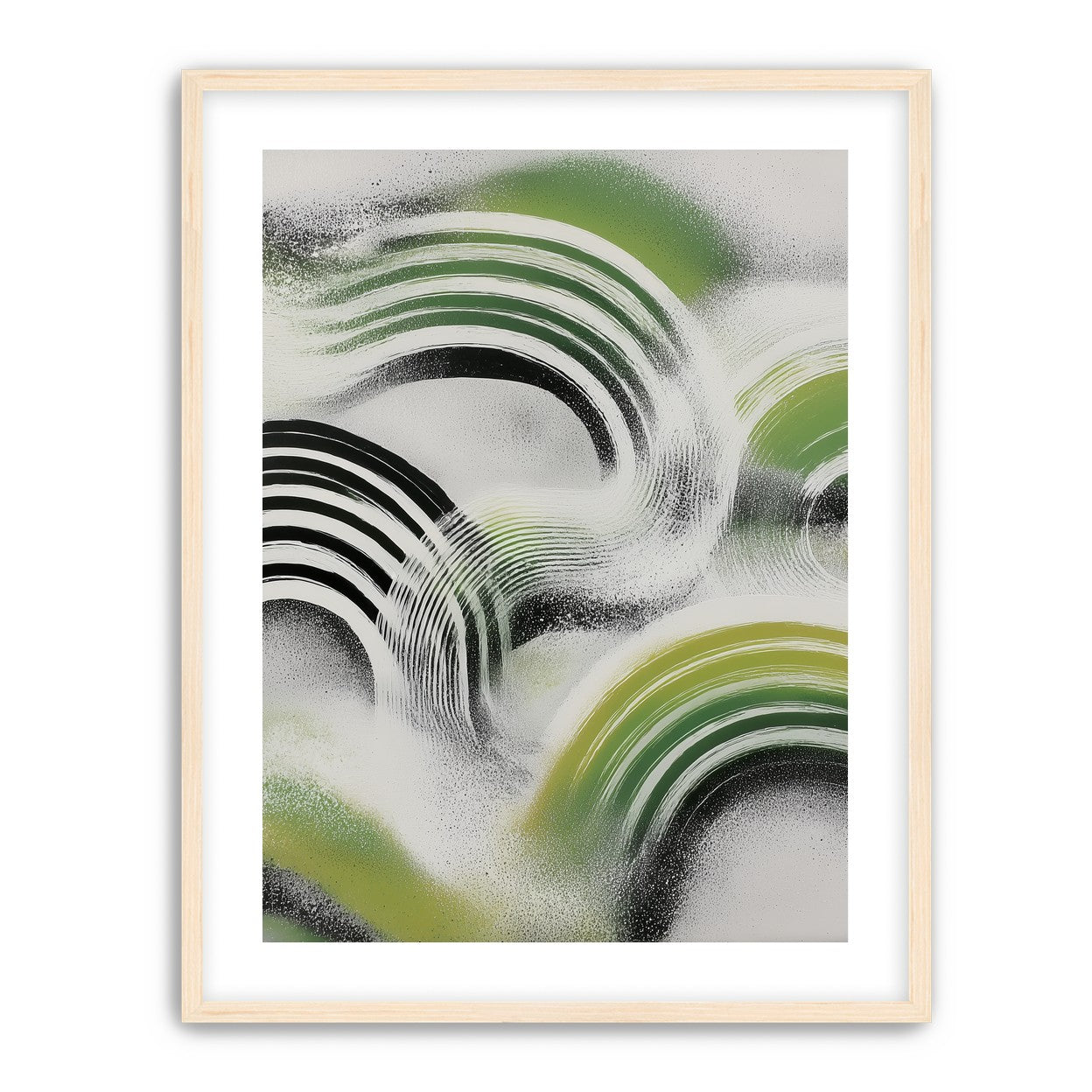 Green arcs across the haze