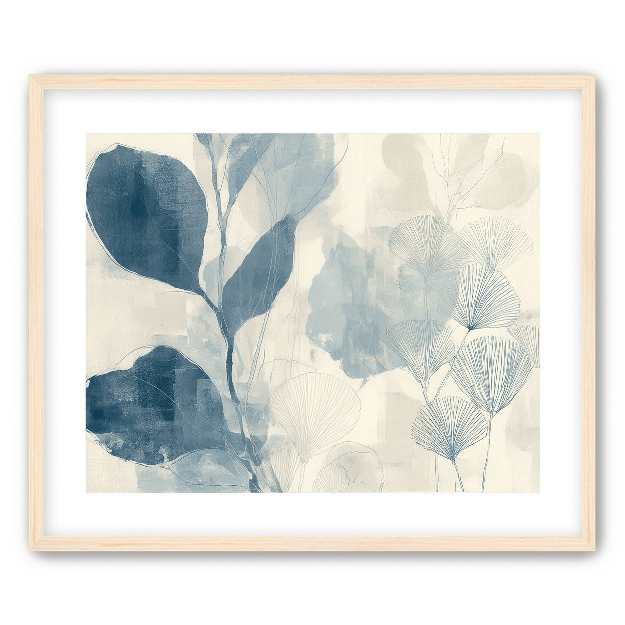 Pale leaves and fans