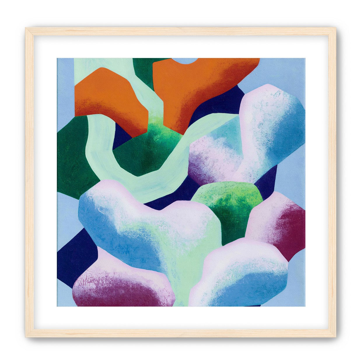 Soft edged color blocks