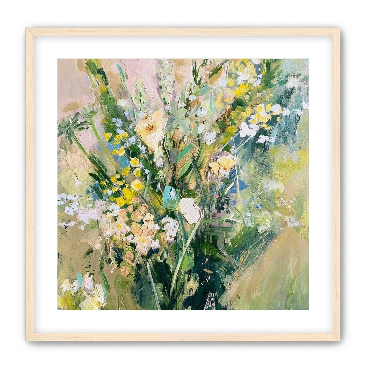 Wildflowers leaning into light