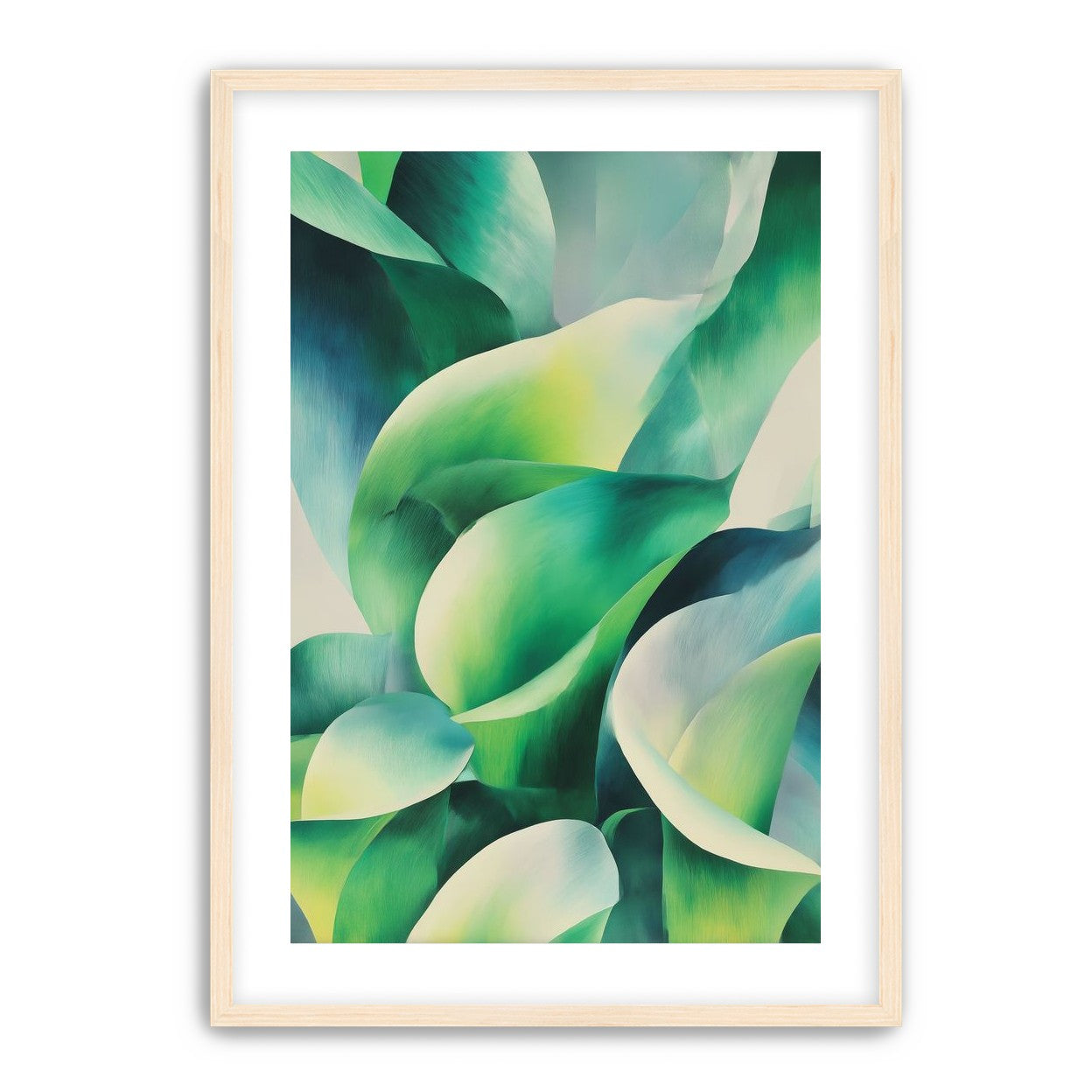 Calla lilies among green shadows