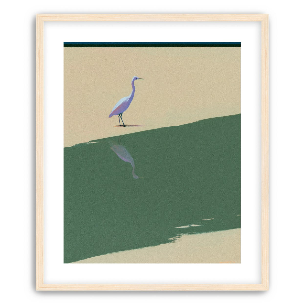 Where the egret doubles