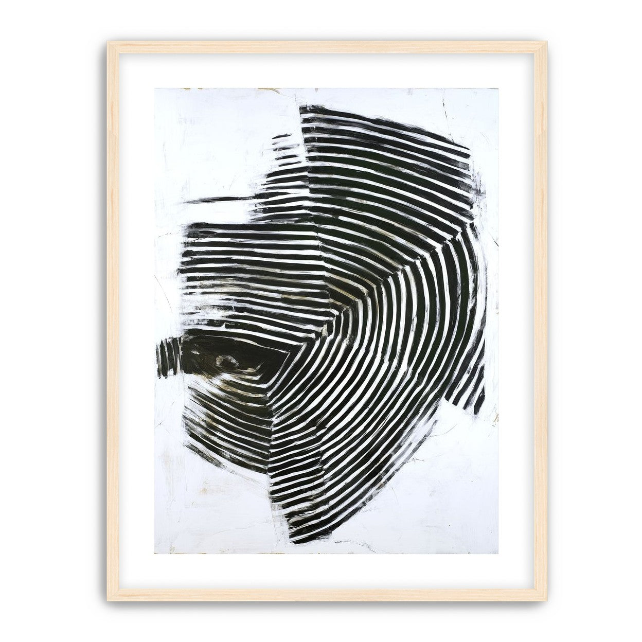 Black bands in white scrape