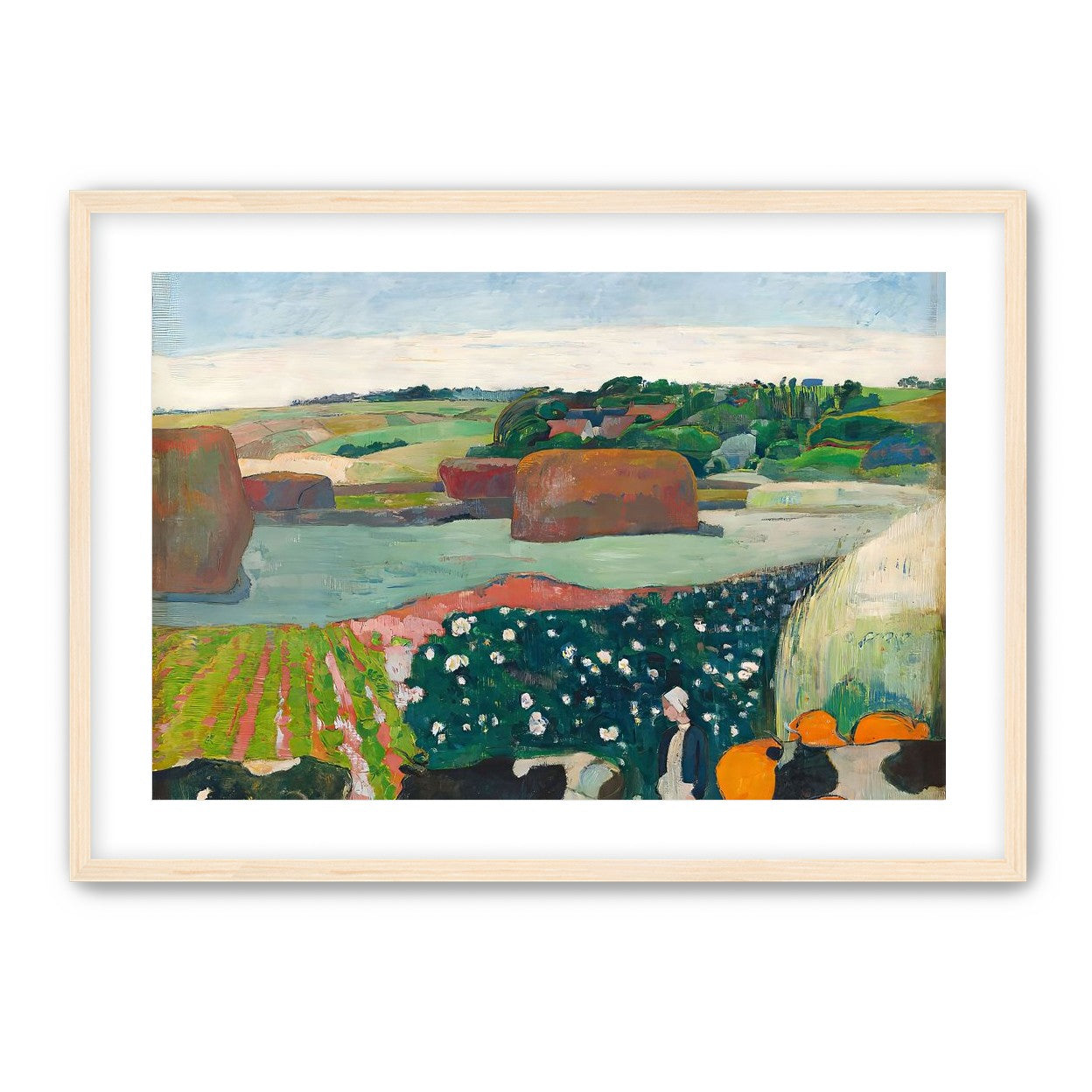 Haystacks in Brittany by Gauguin