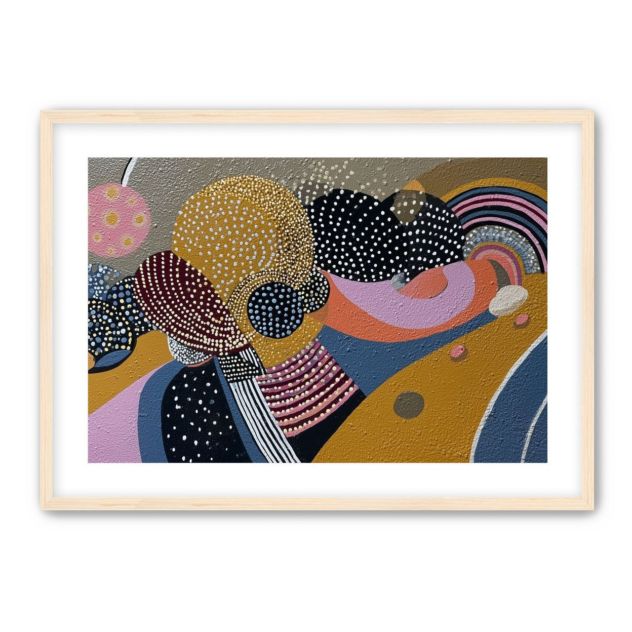 Overlapping Dotted Shapes