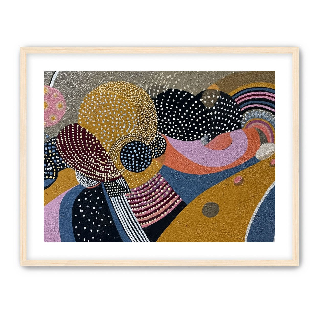 Overlapping Dotted Shapes