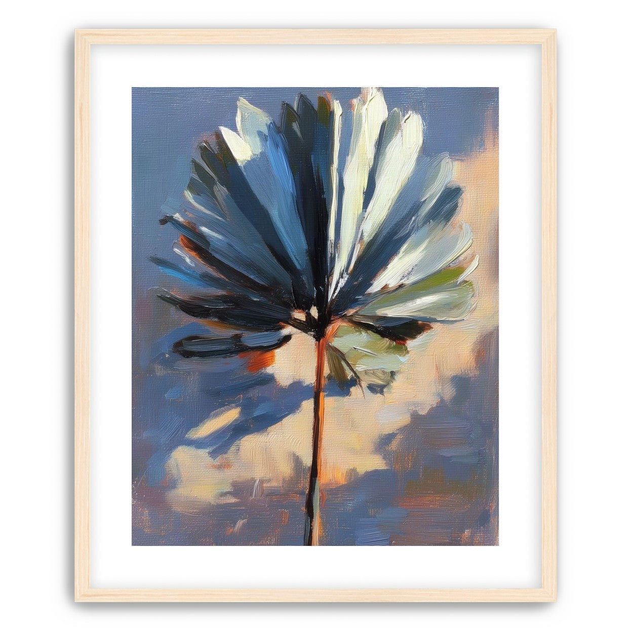 Veined Leaf in Thick Paint