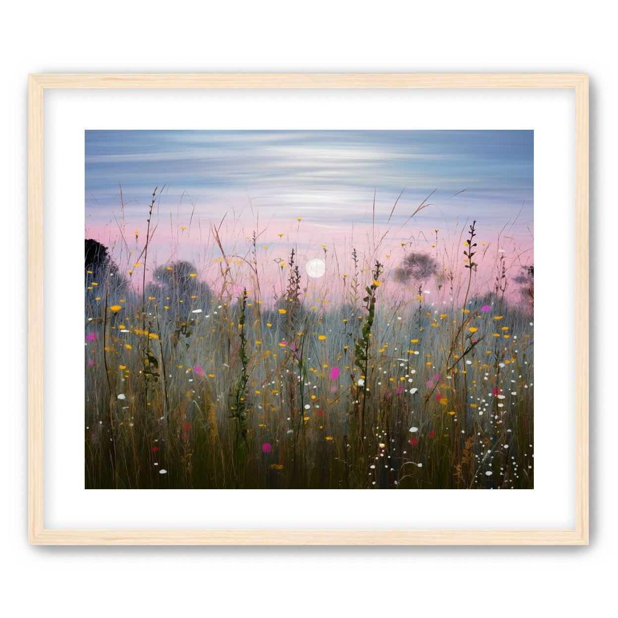 Wildflower Meadow at Moonrise