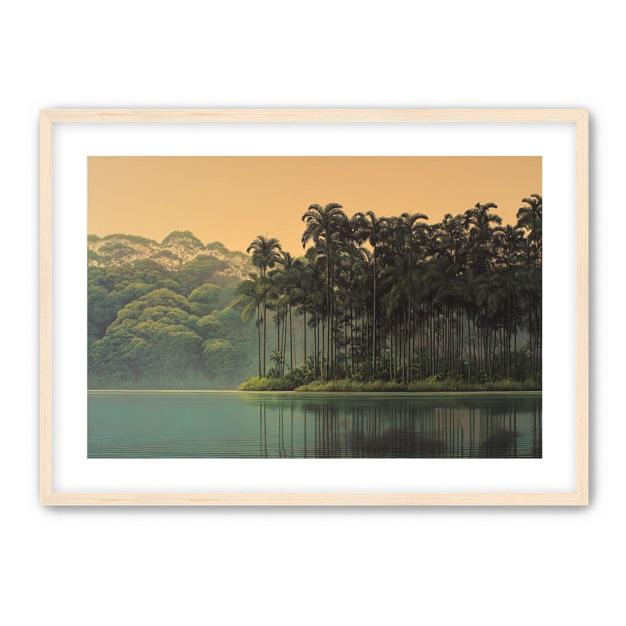 Tall Palms at Water