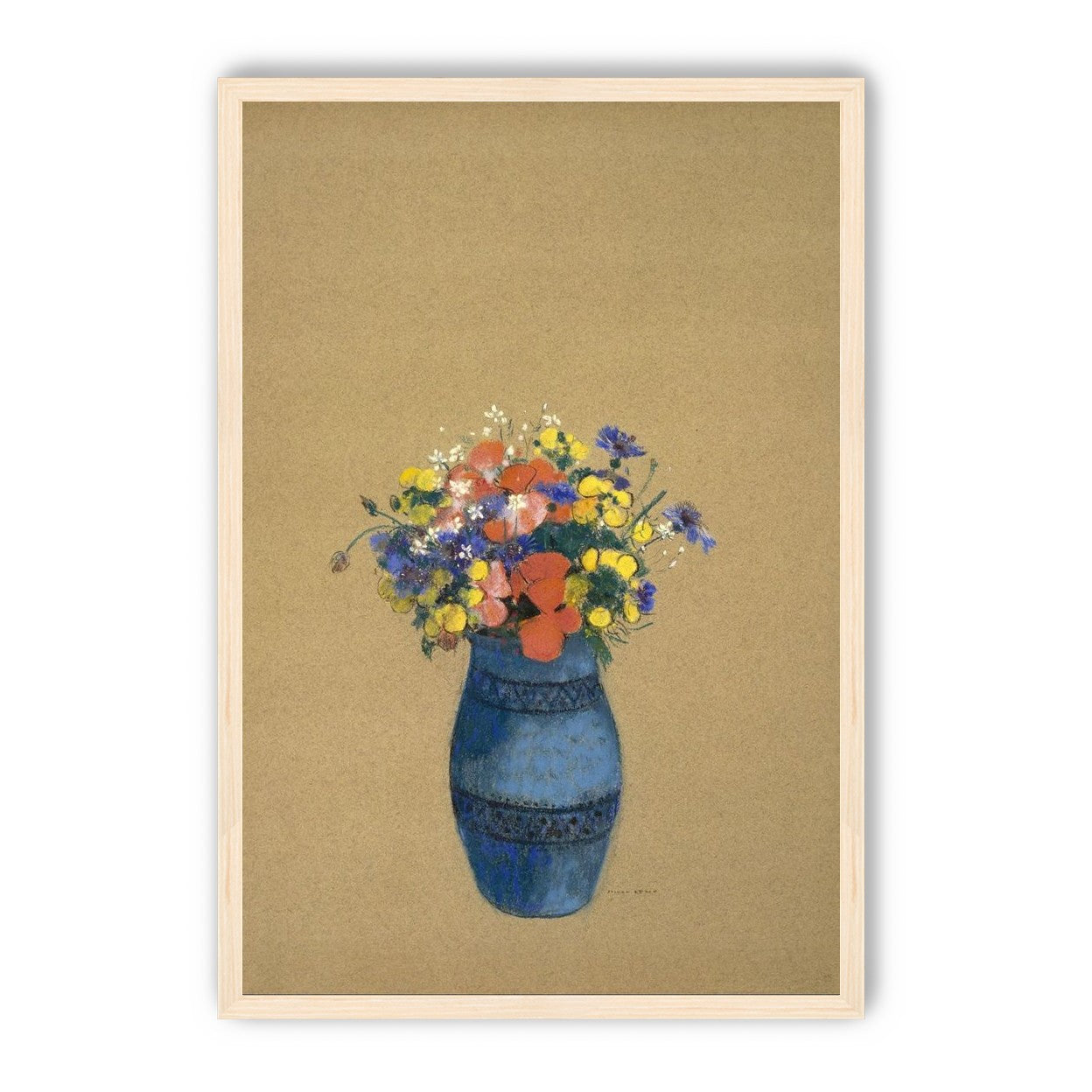 A quiet vase of wildflowers
