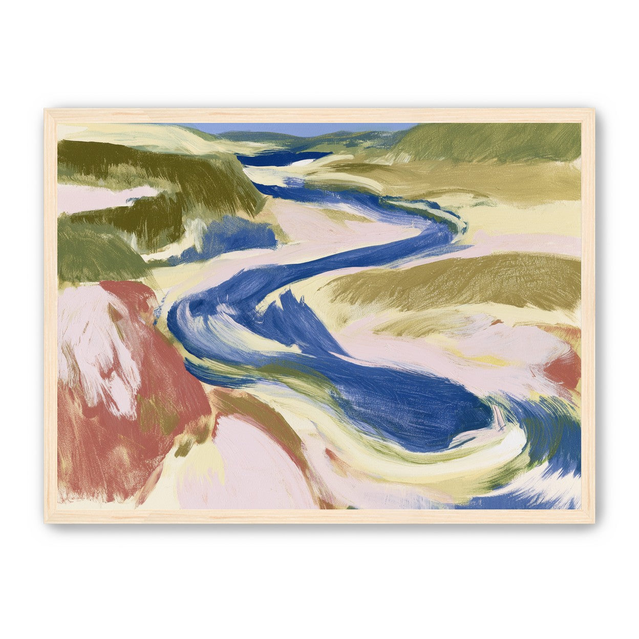Blue bend through sandbars
