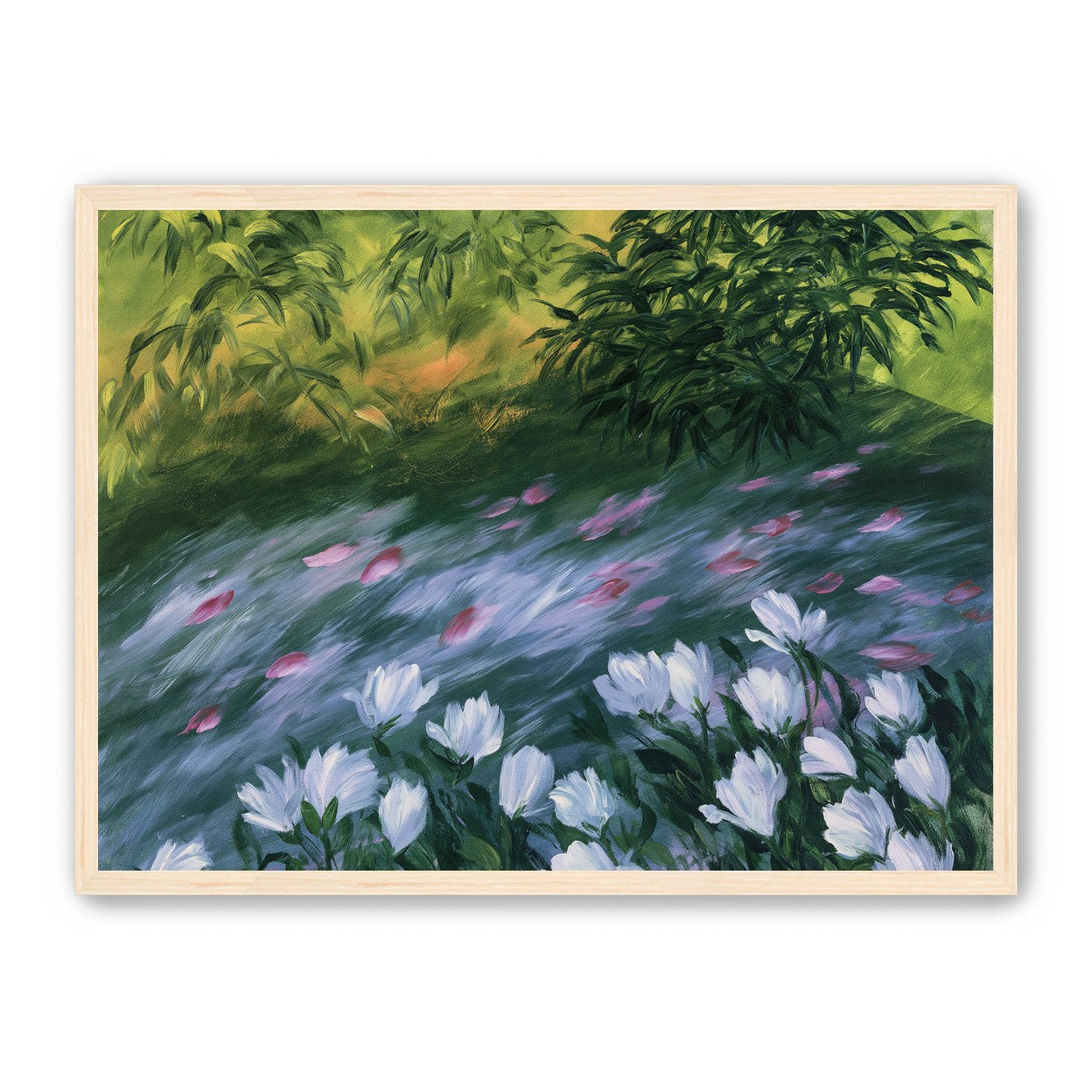 Petals on the streambank
