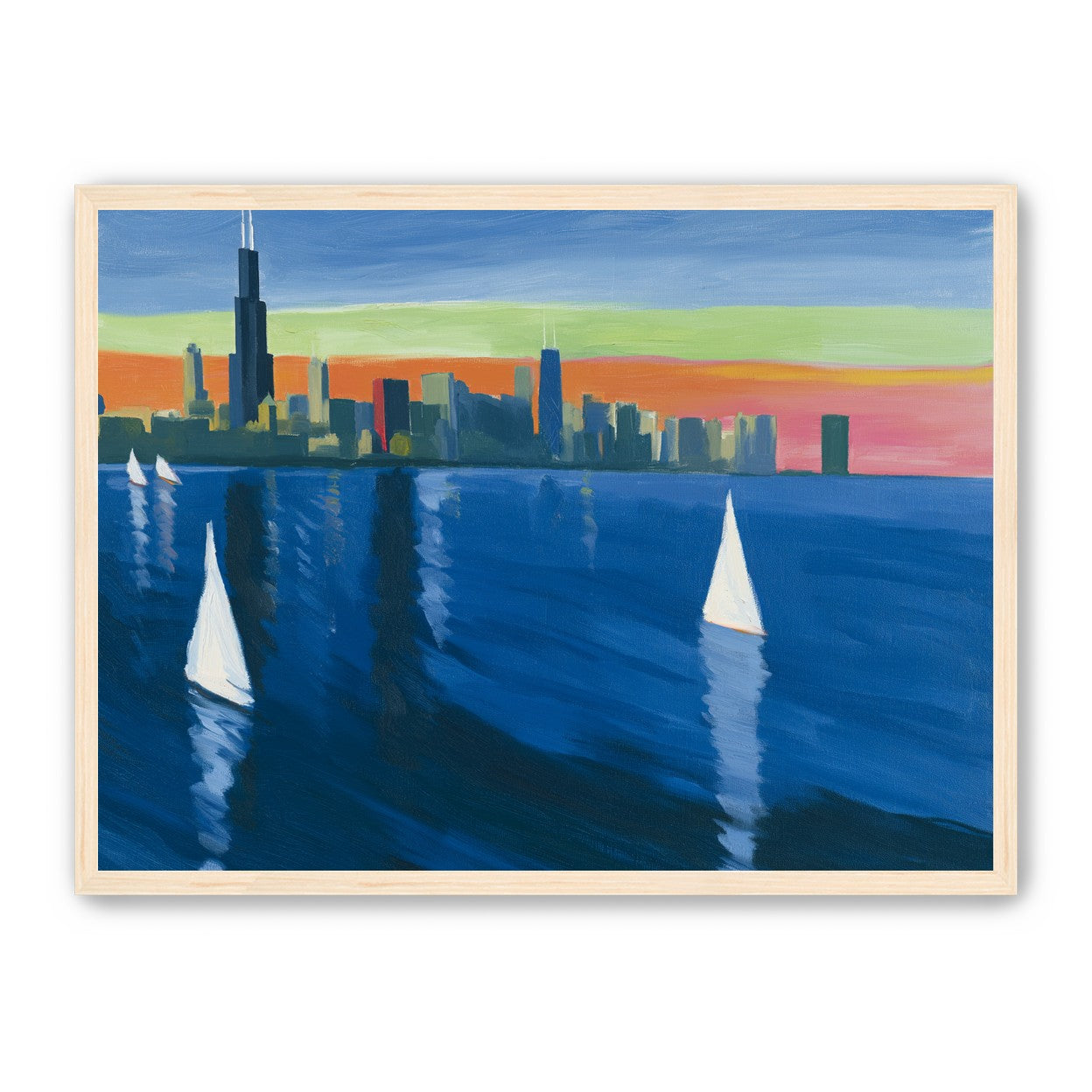 White sails against the skyline