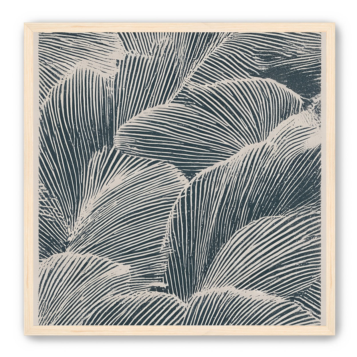 Palm fronds pressed together
