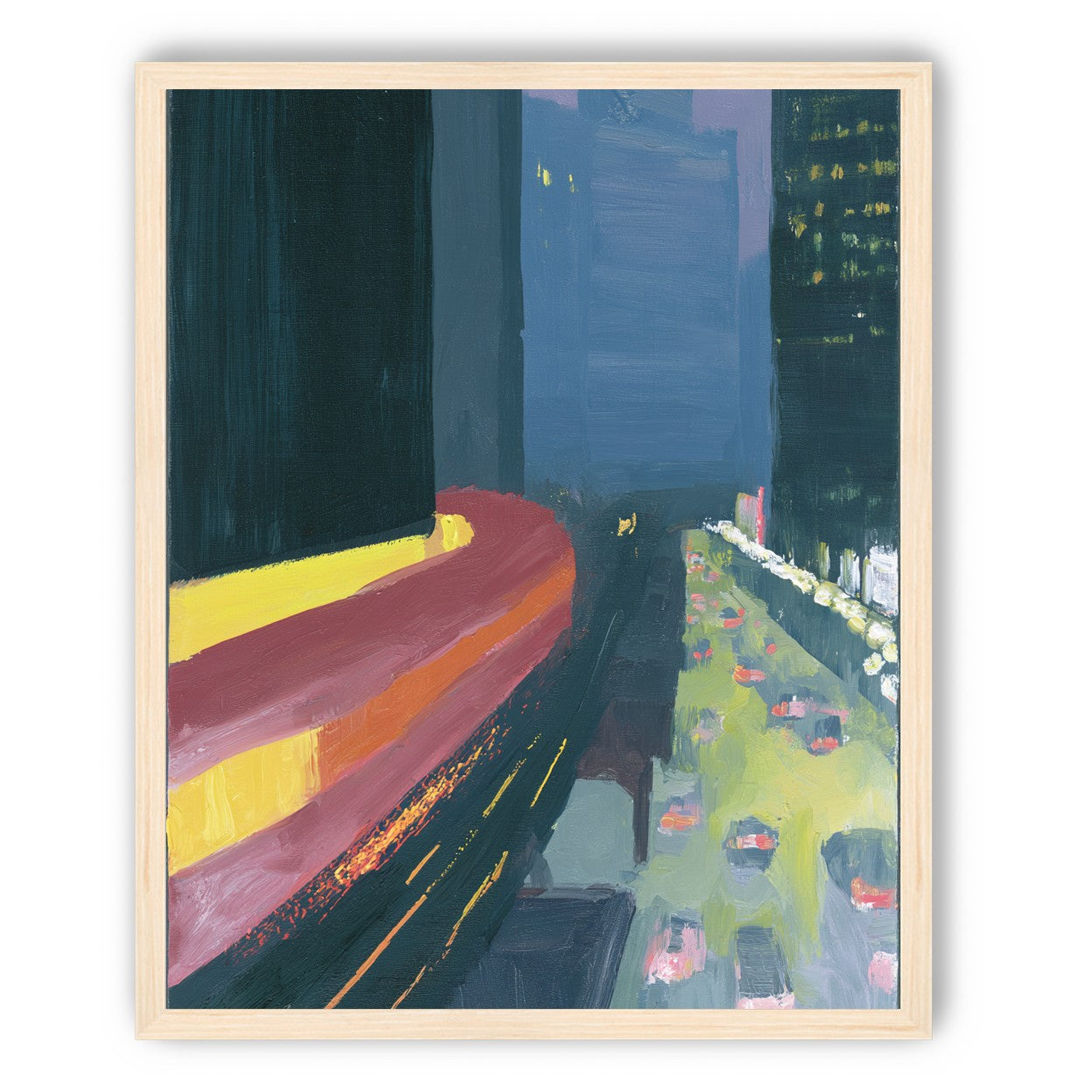 A bright bend downtown