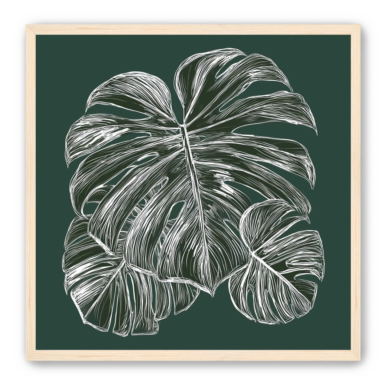 White veins on green field