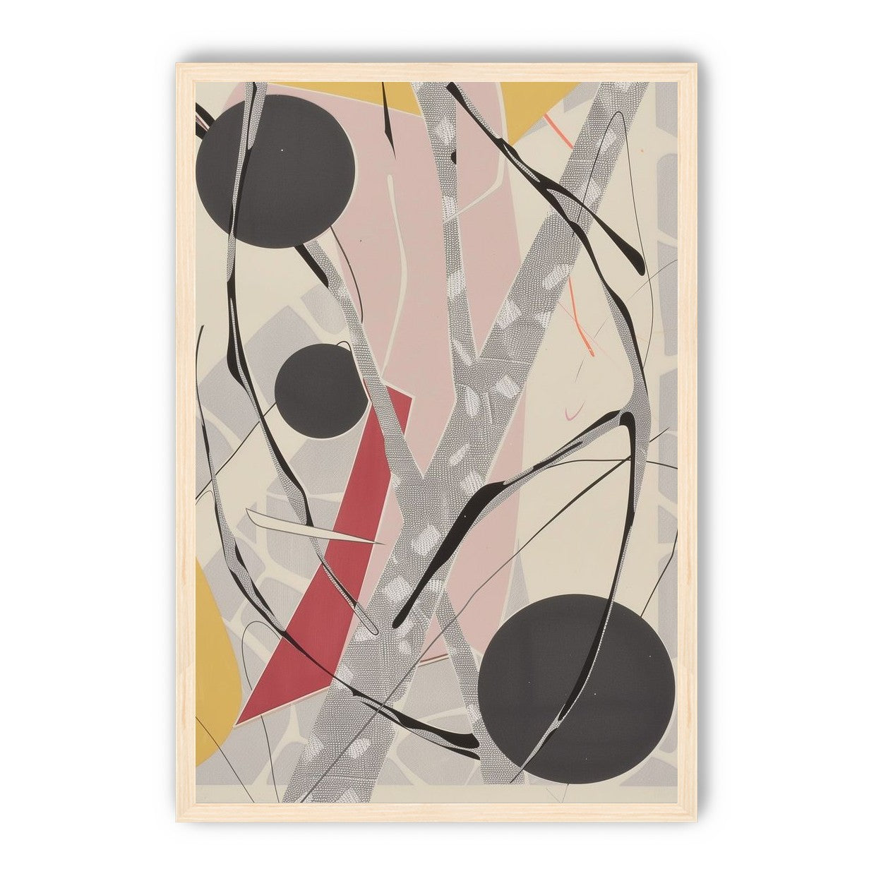 Layered circles with red wedge