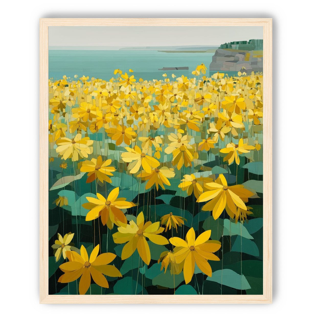Flowers Along the Water