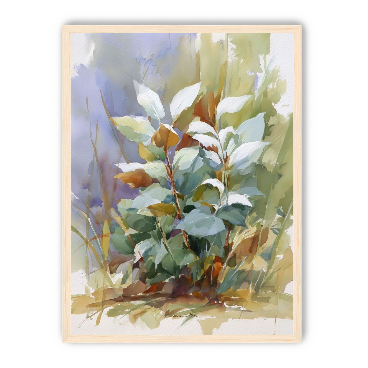 Layered Leaves in Soft Light