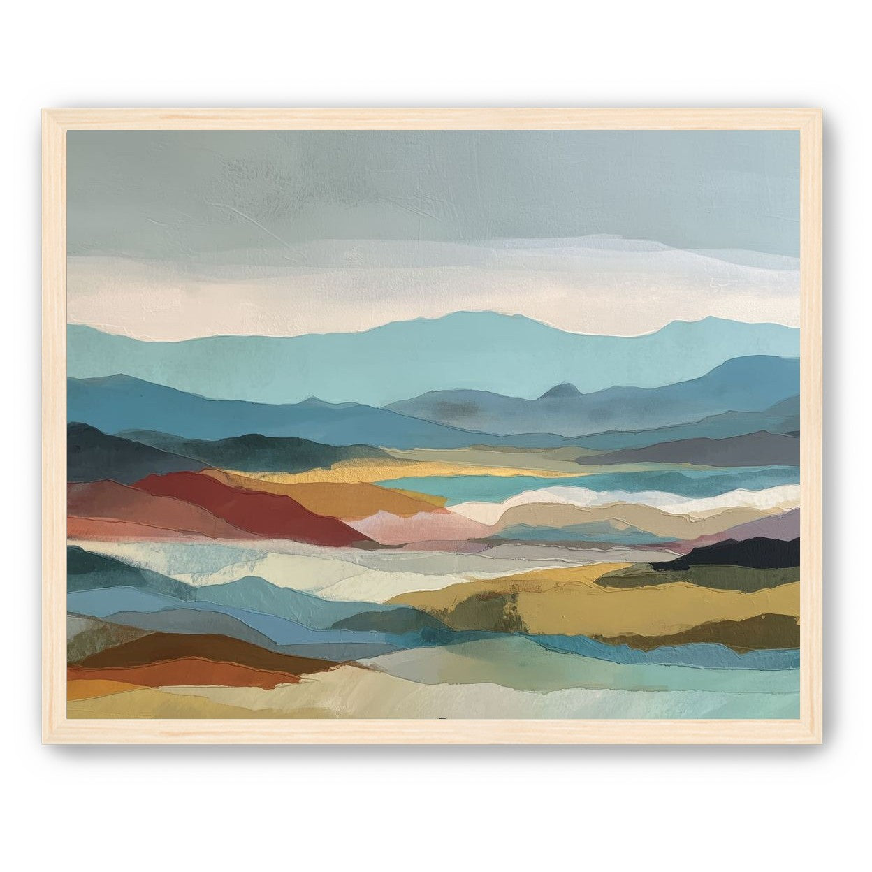 Layered Hills in Cool Bands