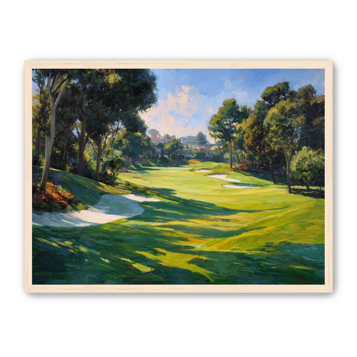 Ocean Haze Over Fairways