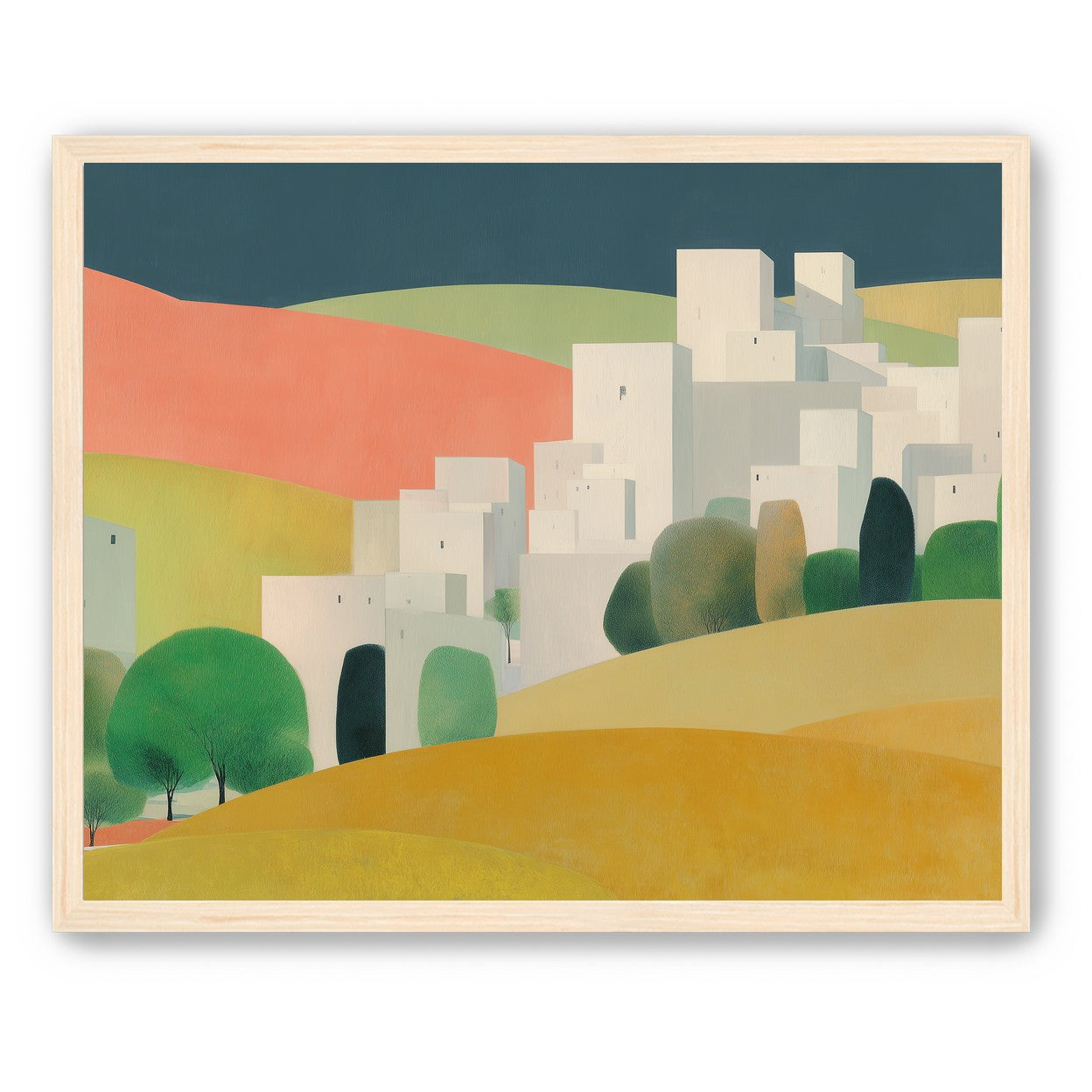White towers in coral hills