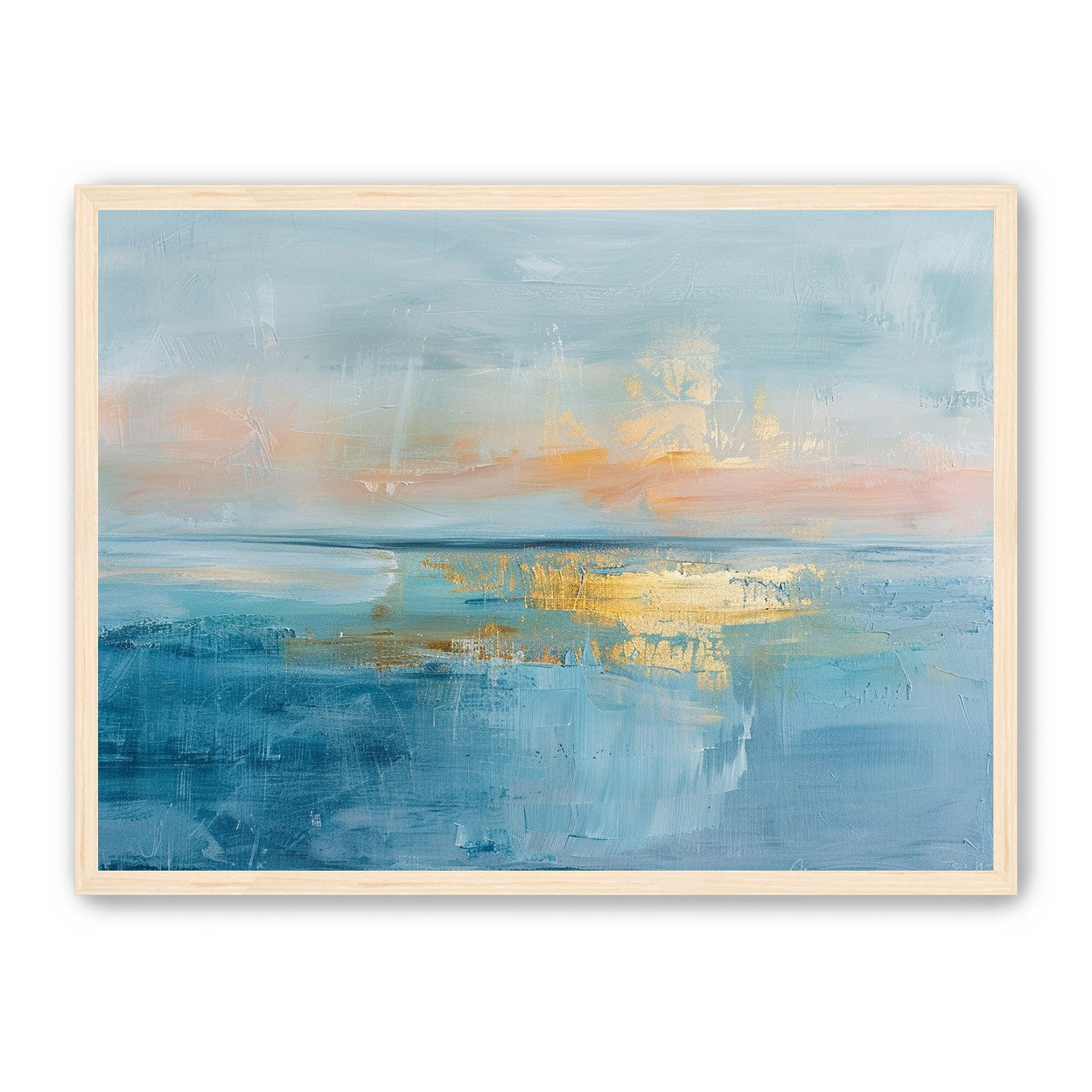 Gold light on quiet water