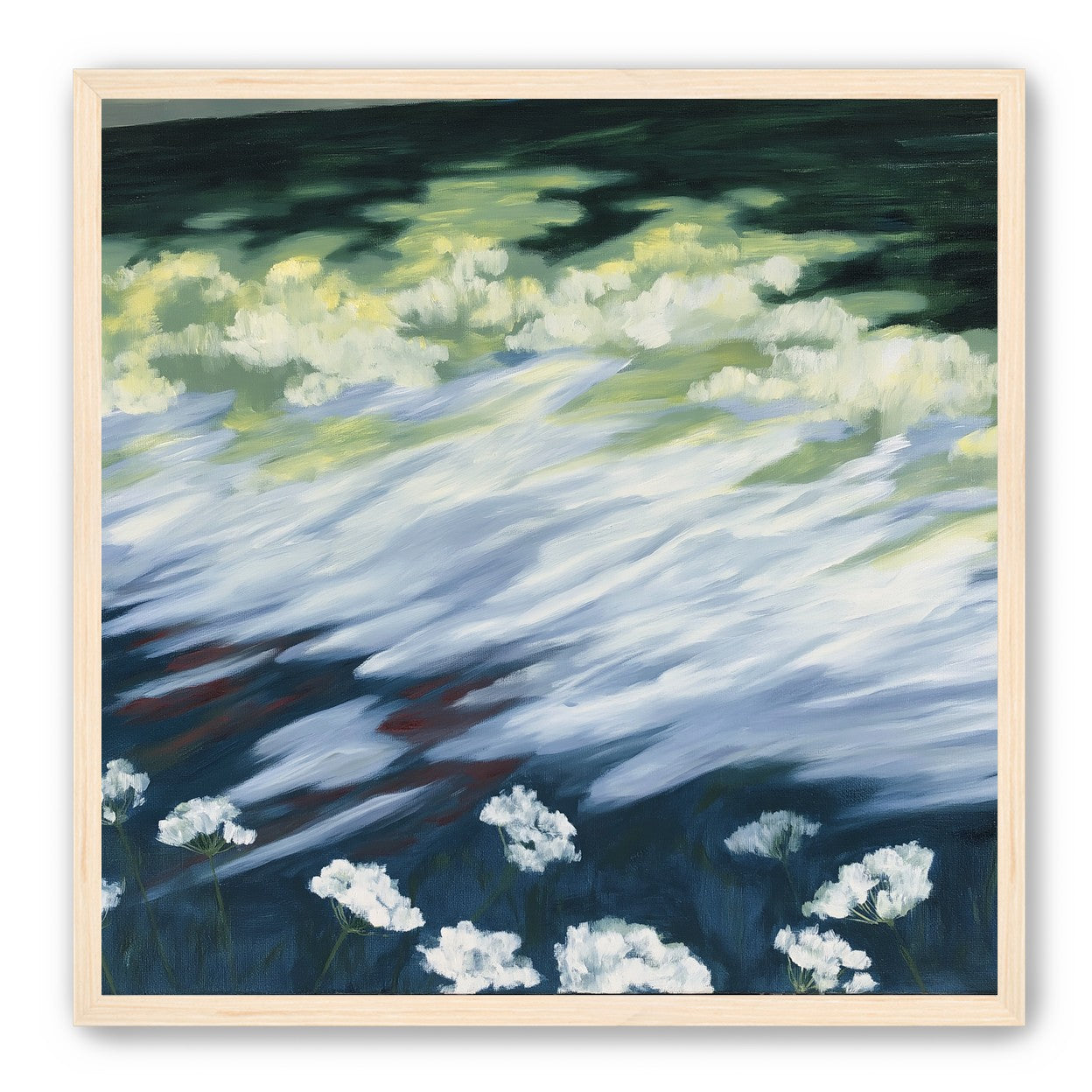 Wind skimming the wildflowers