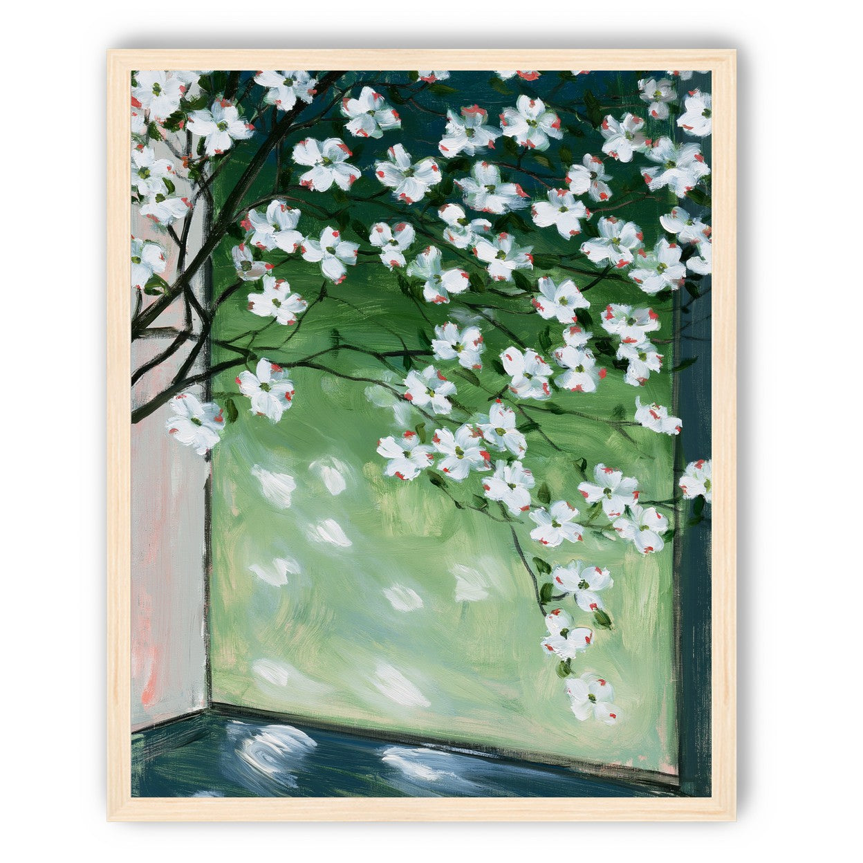 Blossoms at the windowpane