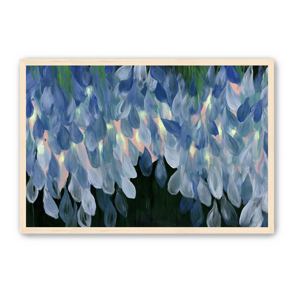 Wisteria over still water