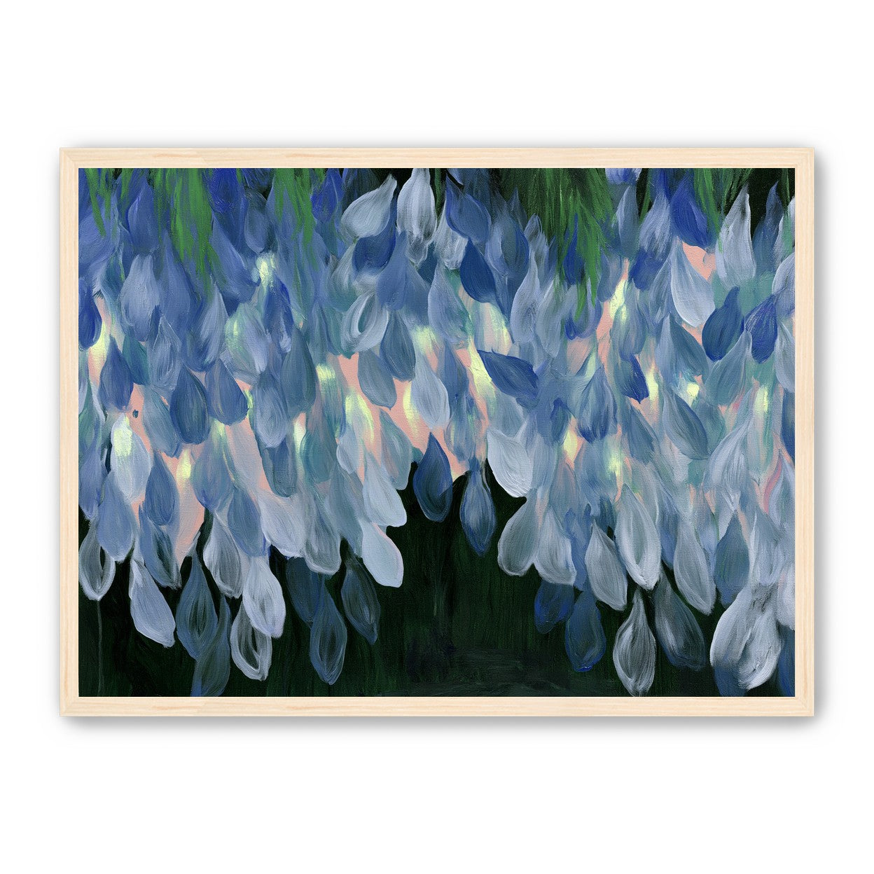 Wisteria over still water