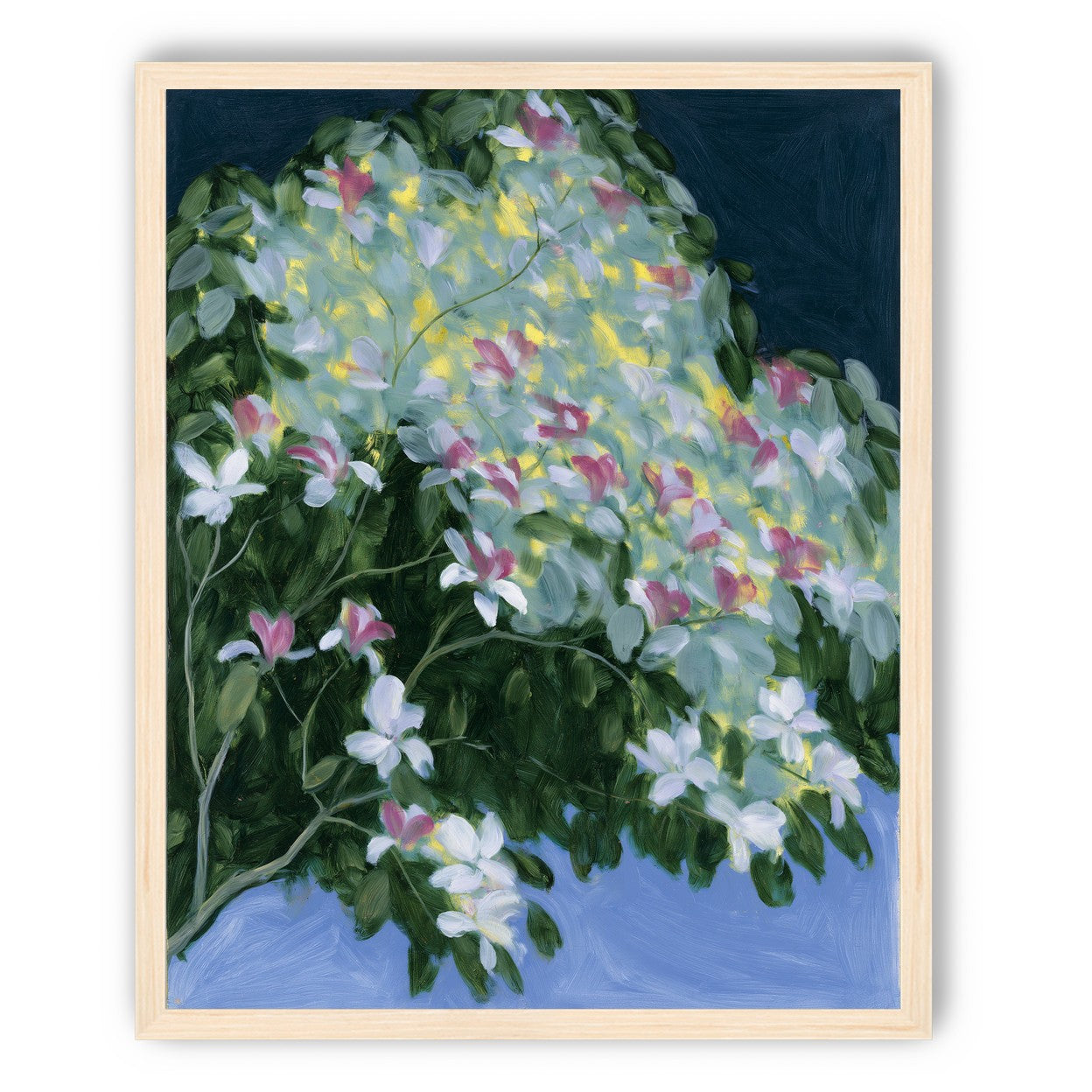 Blossoms across the night sky