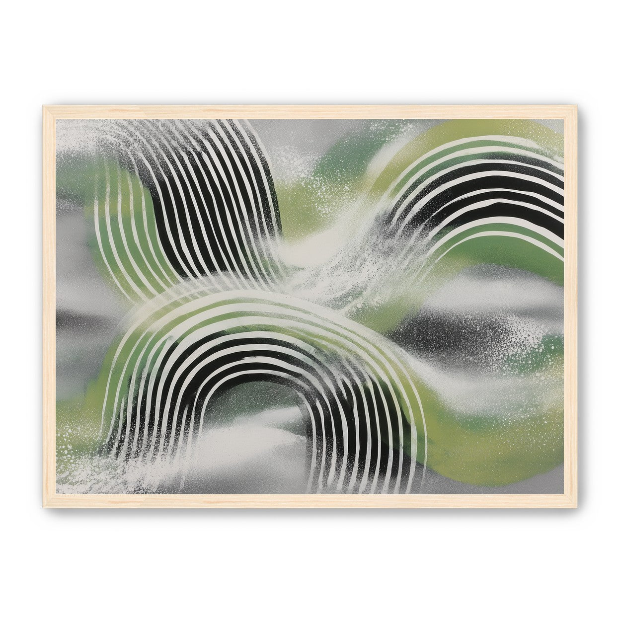 Stripes within the green haze