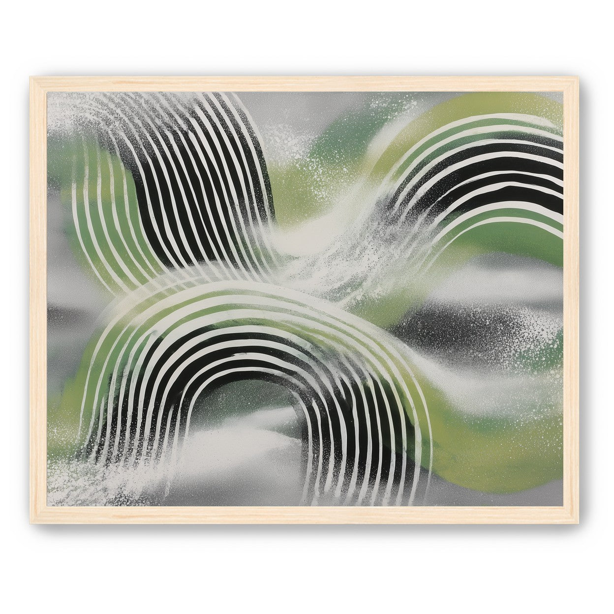 Stripes within the green haze