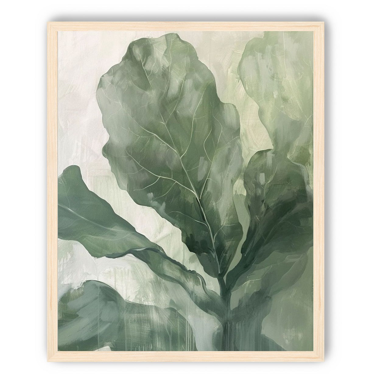 Sage leaves in pale light