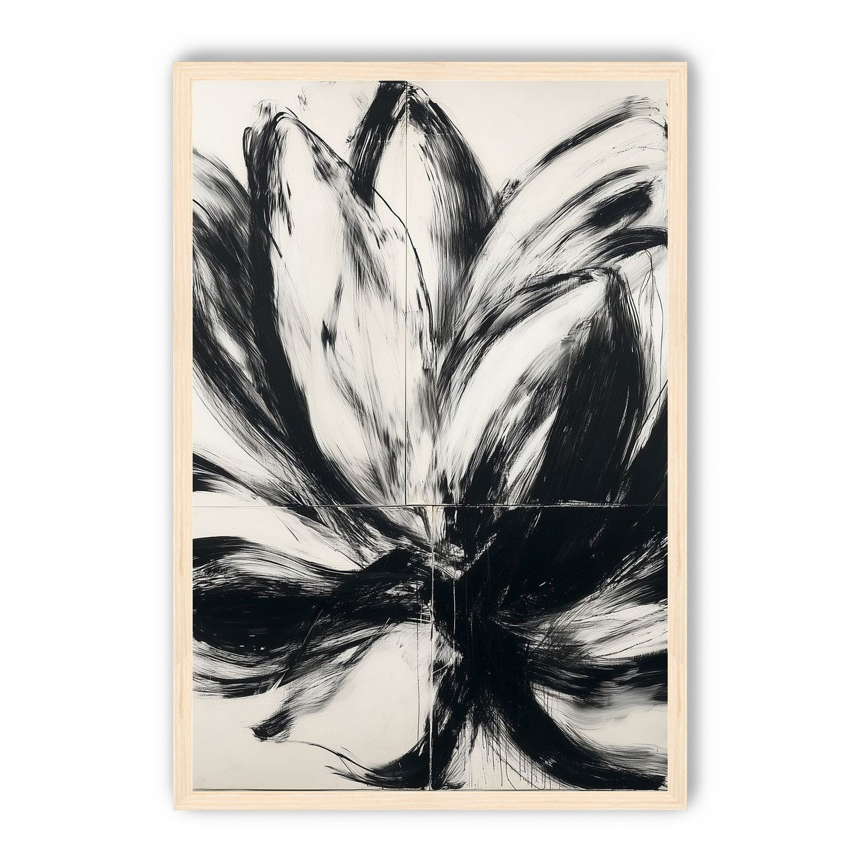 Black surges through white
