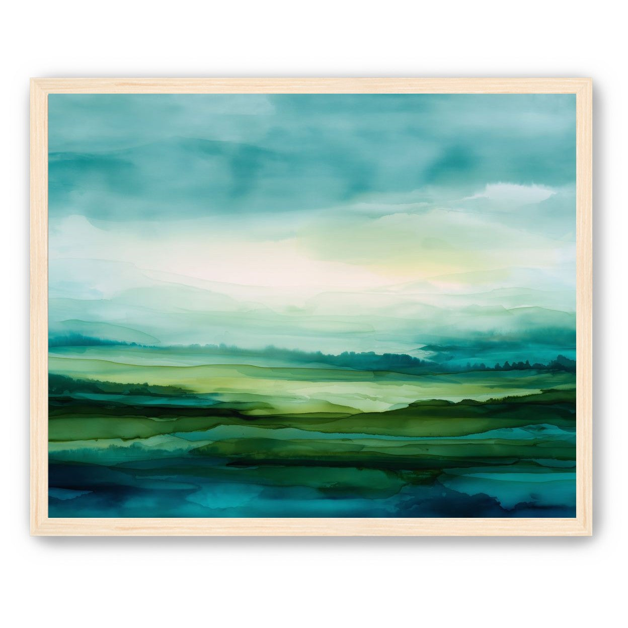 Emerald Bleeding into Teal