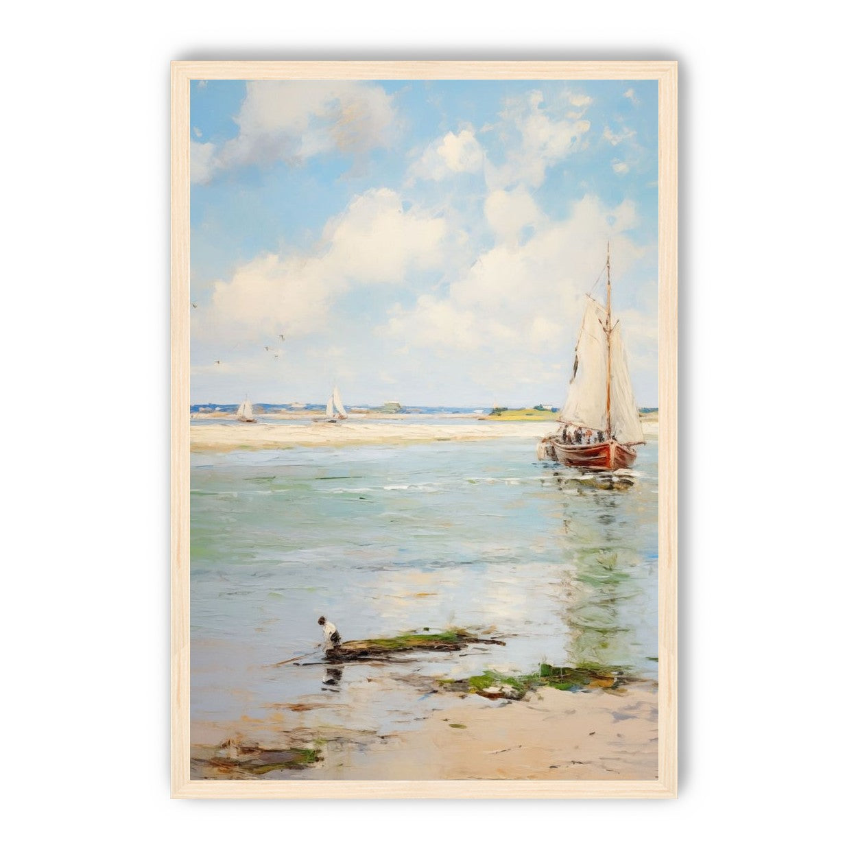 Sailboats at Peaceful Dawn