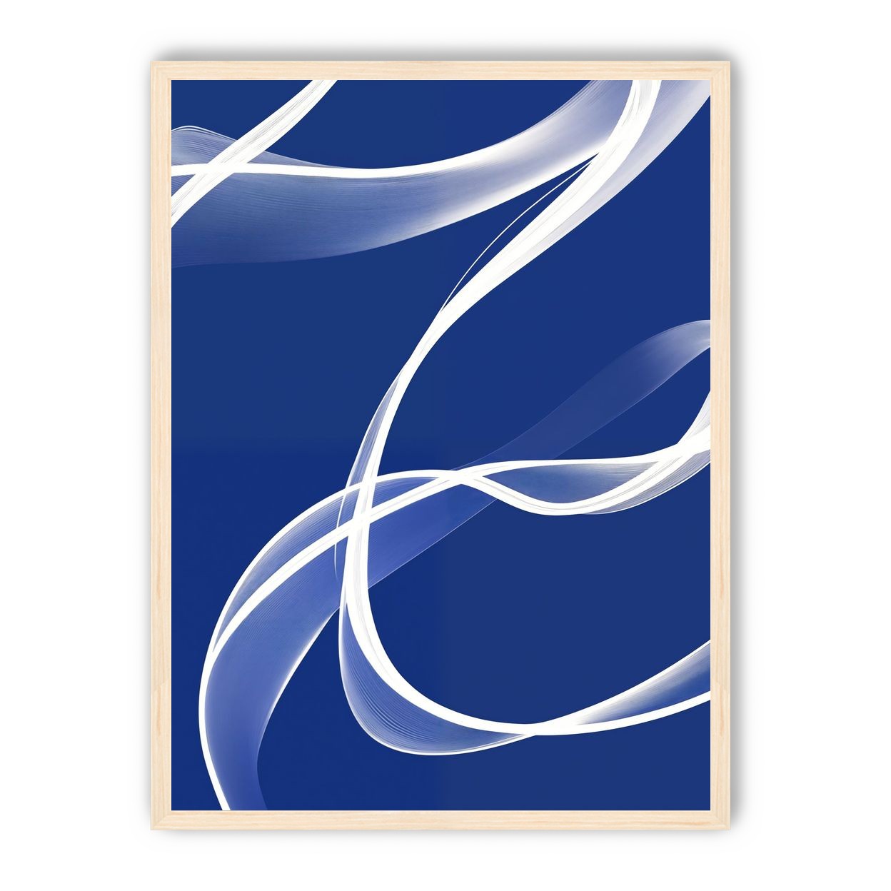 White Stroke on Blue 2